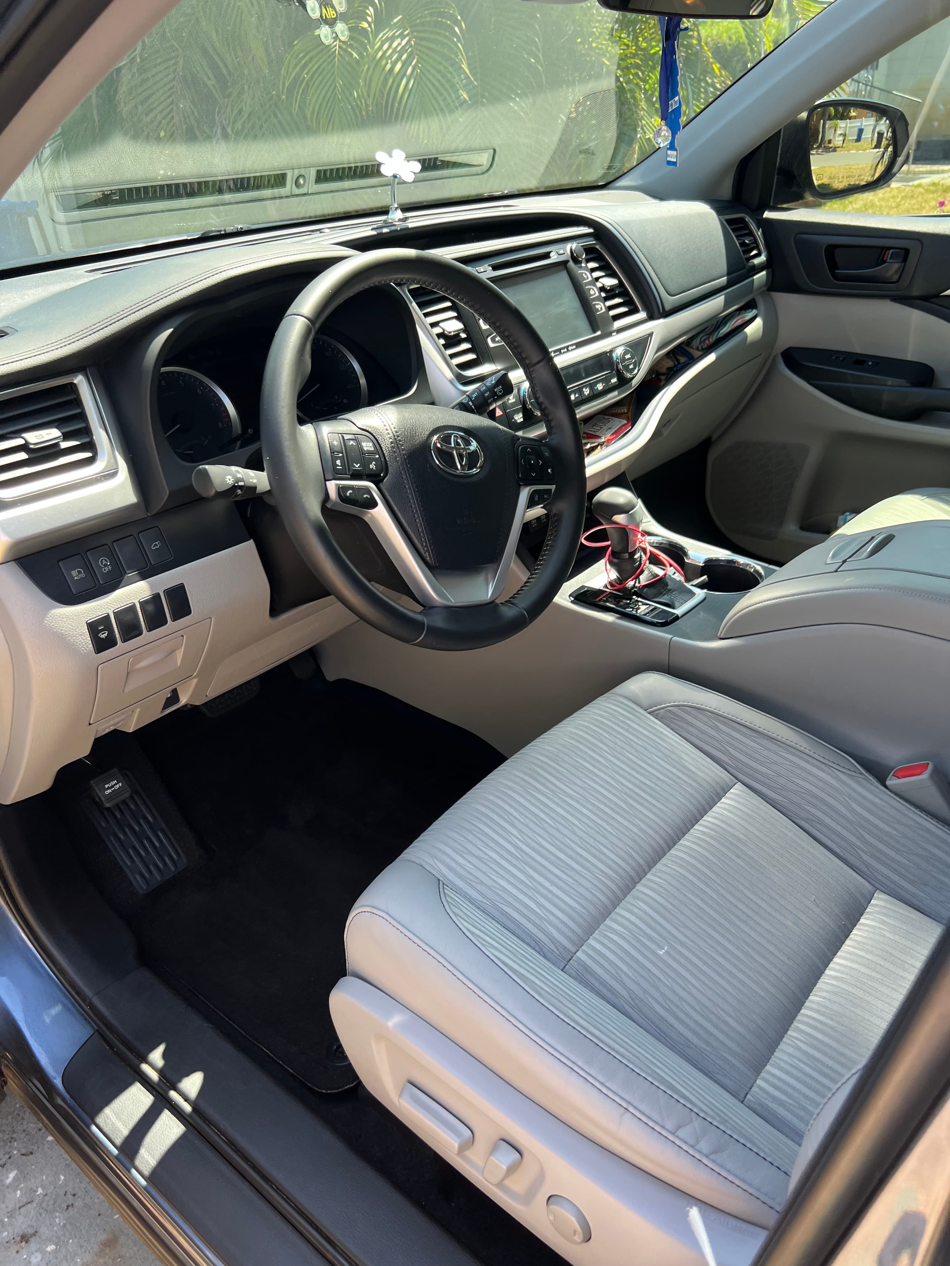 Car interior before and after a DD Detailing clean after